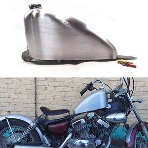 1 Satz Auto 6L Silber Motorrad Kraftstofftanks Tank Für YAMAHA Virago XV250 Neu - Picture 1 of 8