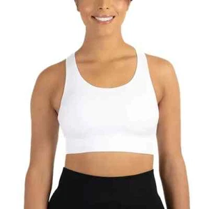 Member's Mark Seamless Racerback Sports Bra Size XXL White - Picture 1 of 7