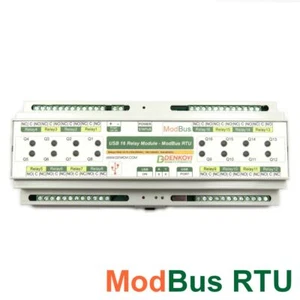 USB 16 Relaismodul DINSCHIENE BOX - ModBus RTU, Timer, 12 V/24 V - Bild 1 von 3