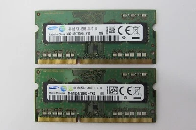 Memoria/RAM 8 GB (2X4 GB) Samsung M471B5173QH0 PC3L-12800S DDR3-1600 MHz para computadora portátil Foto 1 de 2