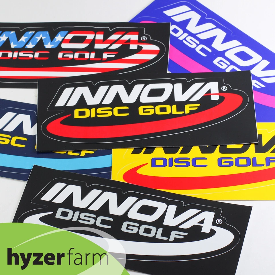 INNOVA SWOOSH LOGO VINILO CORTE BESO PEGATINA *elige un color* Hyzer Farm disco golf Foto 1 de 1