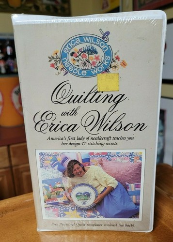 QUILTING WITH ERICA WILSON VHS VIDEO, NEEDLECRAFT DESIGN & STITCHING SECRETS NEW