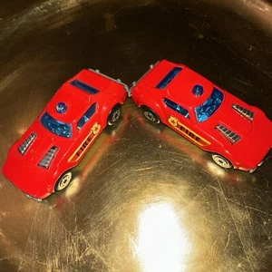 Vintage 1978 Matchbox Lesney Superfast No. 64 Fire Chief England Set Of 2 - Picture 1 of 7