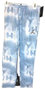 Jordan’s Girls Essentials Printed Pants Pants In Blue Size Med Fits  10-12 Youth - Picture 1 of 8