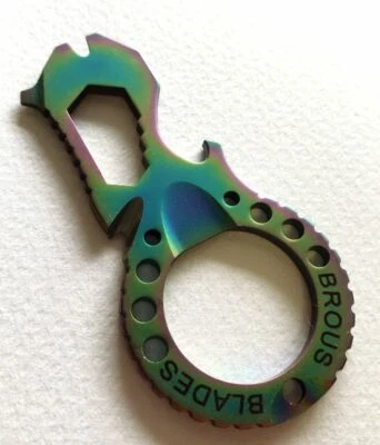 Brous Blades Multi-Tool Keychain Tricolor