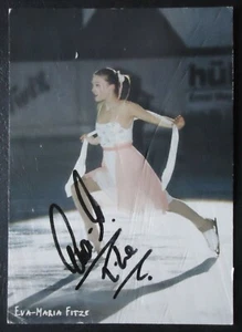 5538 Eva-Maria Fitze Eiskunstlauf Autogrammkarte original signiert - Picture 1 of 2