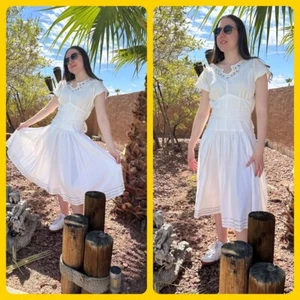 Vestido Acampanado De Colección Karen Alexander Saks Fifth Avenue Southwestern Cuentas Medianas - Imagen 1 de 14