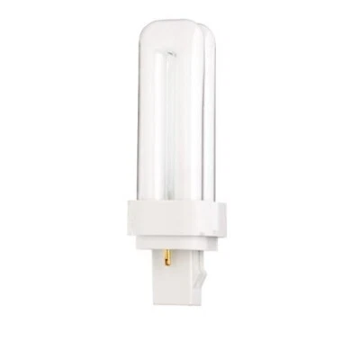 SATCO S8319 13W CFL 3500K 2-PIN GX23-2 BASE DOUBLE TUBE FLUORESCENT LIGHT BULB - Image 1 of 3