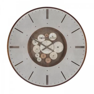 Reloj de pared grande Thomas Kent Clocksmith Cog bronce - Imagen 1 de 5