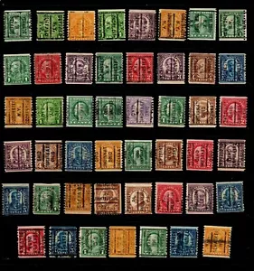 47 different box coil precancel stamps - Picture 1 of 1