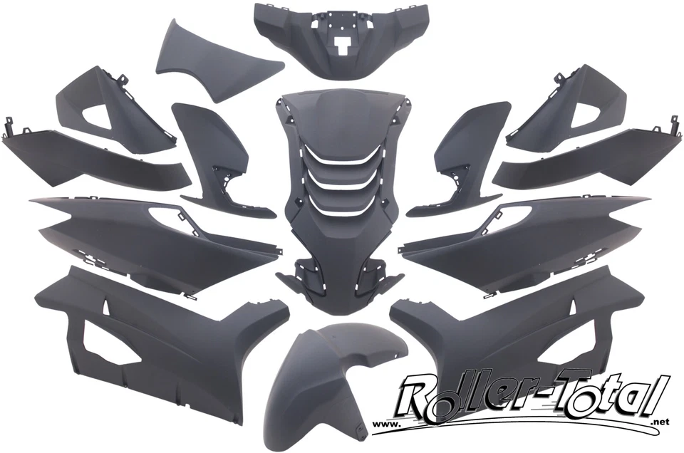 Verkleidungsset schwarz matt 14 Teile Peugeot Speedfight 4 Bodypart Kit Set - Bild 1 von 1