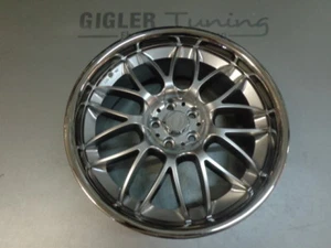 1Stk. SMC J  Felge 8x18 5x100 Et35 Brilliantsilber mit Edelstahl NEU R1113 R1129 - Bild 1 von 1
