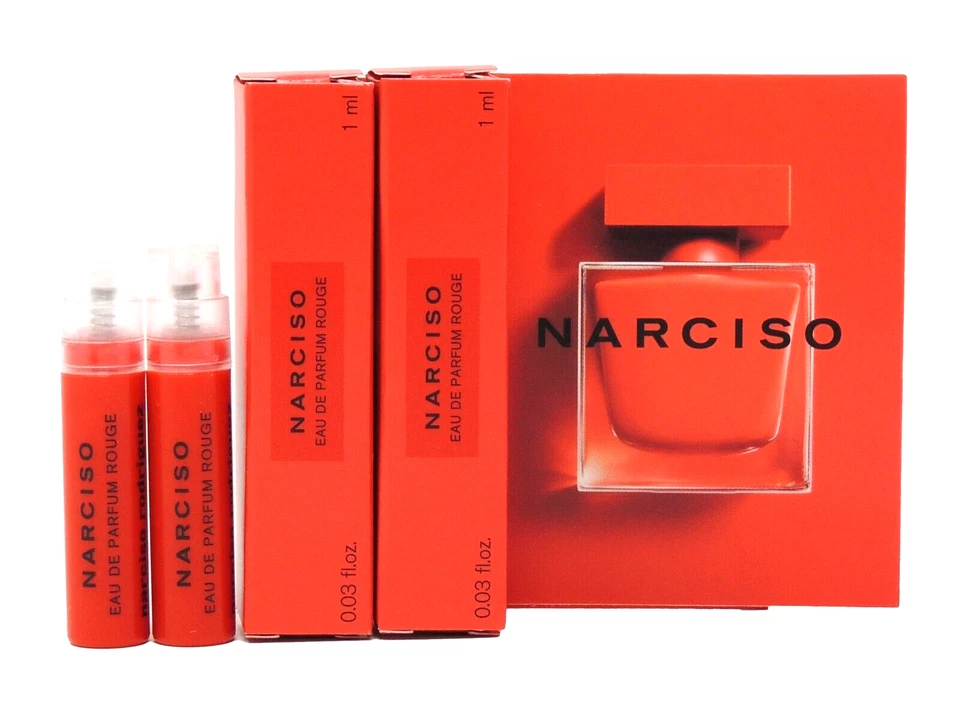 NARCISO RODRIGUEZ NARCISO EDP ROUGE 1,0 ml 0,03 fl oz x 2 muestras de spray de perfume Foto 1 de 1