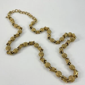 Vintage 1960’s Era Premier Designs Gold Tone Necklace - Picture 1 of 8