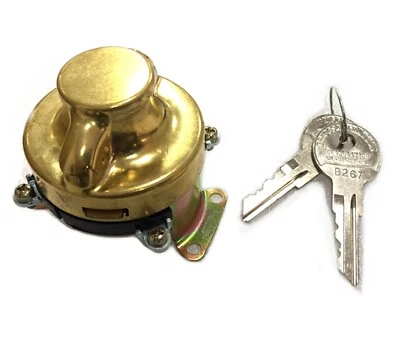 Harley Davidson ignition switch. Brass 5 terminal 1936-1947 EL FL WL UL 32-1635 - Image 1 of 2