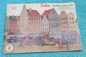 Vintage Faller 872 Instructions For 901 City Buildings Kit German English French - Picture 1 of 4