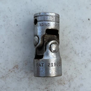 Vintage Snap On F-16 3/8" Drive 1/2" Swivel Socket Chrome USA - RARE COLLECTOR - Picture 1 of 8