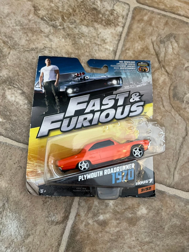 HOT WHEELS MATTEL FAST & FURIOUS 1970 PLYMOUTH ROADRUNNER FURIOUS7 (2/32) - Image 1 of 1