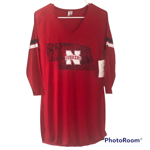 NWT Nebraska Sideline Apparel Small Nightshirt Nebraska Cornhuskers Pajamas R12 Cover