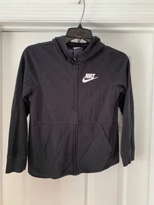 Nike Sportswear Girls Gym Vintage Full Zip Hoodie Sweatshirt Size Youth Medium - Picture 1 of 7