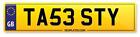 Ta53 Sty - Number Plate Cherished Car Reg, Tasty /  Restaurant / Food / Bakers