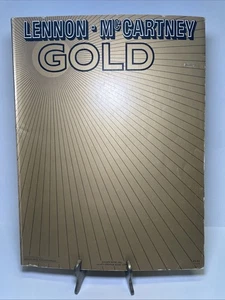 Vintage Lennon McCartney Gold Tab Tablature Sheet Music Sheet Song Book Beatles - Picture 1 of 4