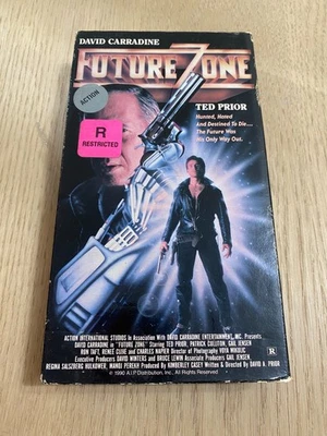Future Zone VHS 1990 David Carradine HTF SciFi Movie Space Rated R Action - Image 1 of 4