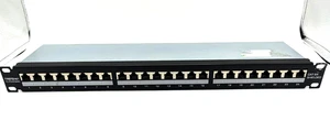 TRENDnet TC-P24C6AHS 24-Port Cat6A Shielded Half-U Patch Panel - Tested - Picture 1 of 2