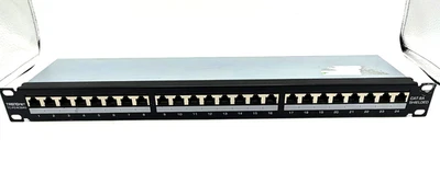 TRENDnet TC-P24C6AHS 24-Port Cat6A Shielded Half-U Patch Panel - Tested - Image 1 of 2