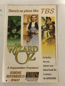 Wizard Of Oz TBS Vintage Print Ad Judy Garland Ray Bolger TPA8 - Picture 1 of 2