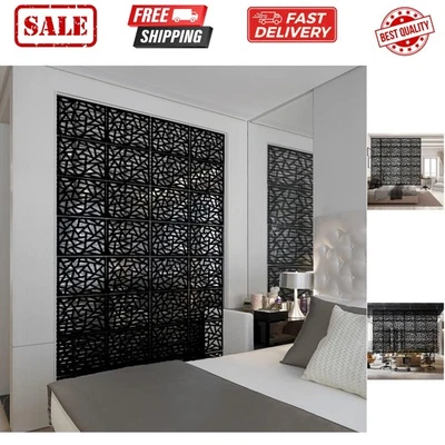 悬挂式房间分隔板由环保 PVC 制成,12 件分区面板磨砂... — 第 1/4 张图片