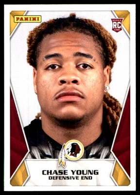 Chase Young 2020 Panini Sticker & Card Collection #88 Redskins NFL READ - Image 1 of 2