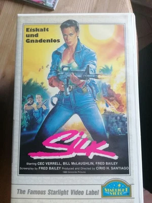 VHS RARITÄT: SILK - EISKALT UND GNADENLOS (1986) NUR AUF VIDEO!!! UNCUT!! - Bild 1 von 4