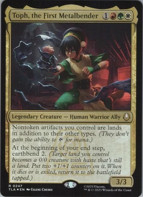 MTG Foil Toph, the First Metalbender R Avatar: The Last Airbender 247 NM - Image 1 of 2