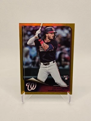 2025 Topps Flagship Dylan Crews Gold Foil /50 Rookie Card Washington Nationals - Image 1 of 2