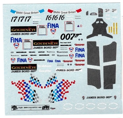 Decal 1/43 BMW 318 IS "FINA-GOLDENEYE" BTCC'95 #17 BBR by Zanchetti RARE - Immagine 1 di 2