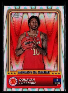 2024 Topps Chrome McDonald's All-American #87 Donnie Freeman RayWave Refractor - Picture 1 of 2