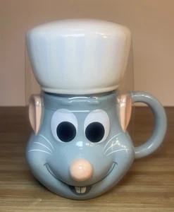 Taza Disney Pixar RATATOUILLE Remy con sombrero de chef Topper - Imagen 1 de 8