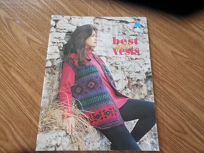 NEW!  Knitting Magazine "PATONS" Best Ever Vests w 12 Patterns Pub. 1996 Canada  - Image 1 of 4