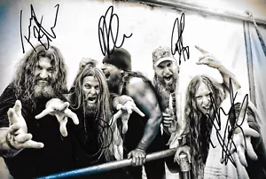 Foto autógrafa firmada por Obituary Band de 8x12 pulgadas - Imagen 1 de 1