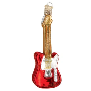 Old World Christmas - Red Electric Guitar Ornament - 38057 - Picture 1 of 1