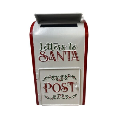 K&K Interiors16 Inch White Enameled Letters to Santa Mailbox Arrow Replacement Foto 1 de 3