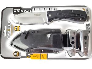 Camillus Knife Injekt 9" Multi-Tool Survival Fixed Blade with Sharpener & Sheath