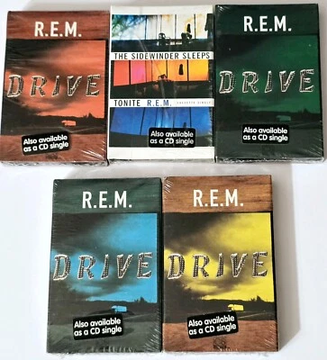 REM 5 SEALED TAPE CASSETTE LOT DRIVE ALTERNATIVE INDIE ROCK MICHAEL STIPE - Image 1 of 4
