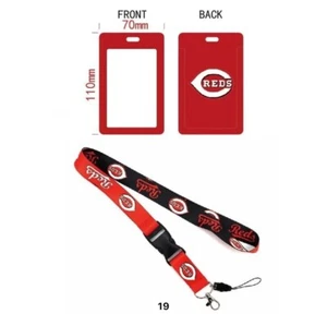 Cincinnati Reds MLB Lanyard Keychain AND ID Tag Badge Holder Fan Gift - Picture 1 of 1