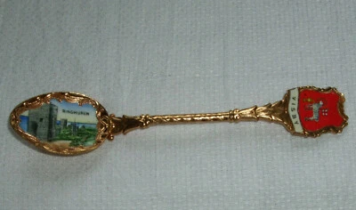 antiker Andenkenlöffel - Ringmuren / Visby - Schweden - emaiiliert - Bild 1 von 3