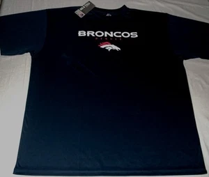 Camiseta sintética cuello redondo de los Denver Broncos 2XL cuello redondo azul marino majestic NFL - Imagen 1 de 2