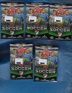 2013 TOPPS MLS SOCCER 8 PACKS + 2016 TOPPS MLS SOCCER 5 PACKS NEW FACTORY SEALED - Picture 1 of 4