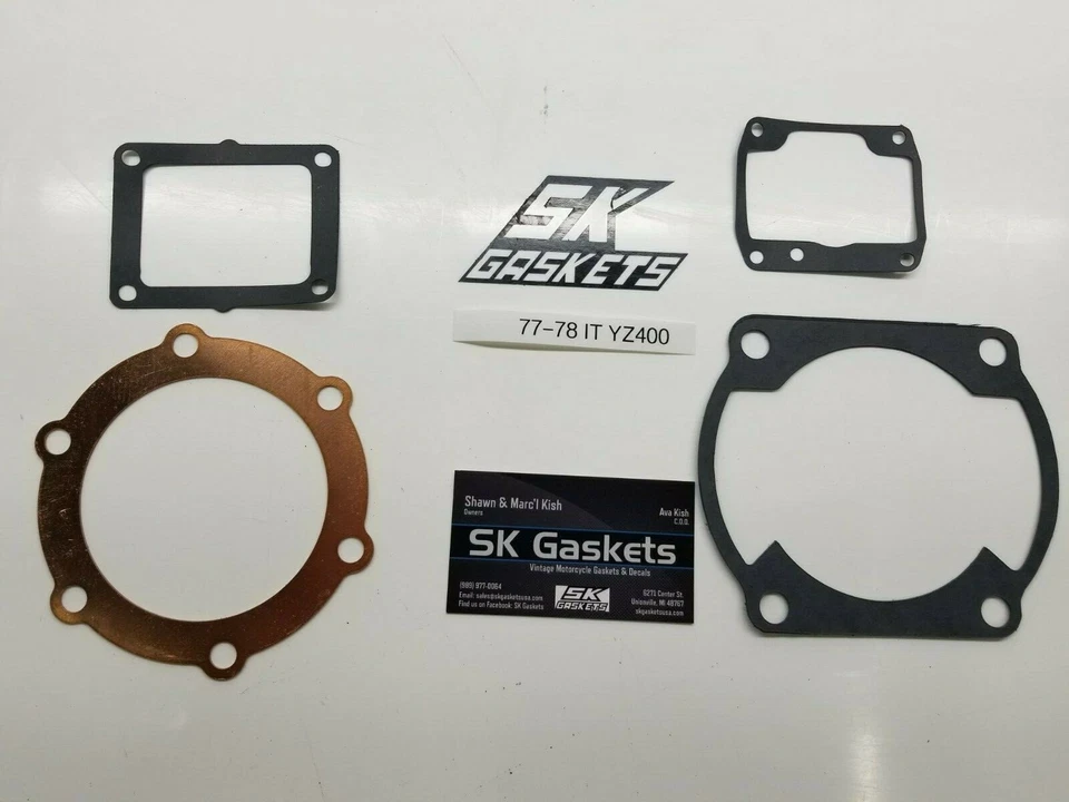 Комплект прокладок верхнего конца 77 78 1978 1977 Yamaha YZ400 IT400 YZ IT 400 - Изображение 1 из 1