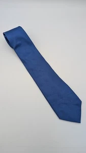 Chaps 100% Silk Blue Dark Blue Polka Dot Neck Tie NEW - Picture 1 of 8